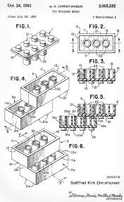 Lego Patent Drawing1958 Pic Gear Lego Patent Lego Art Patent Drawing