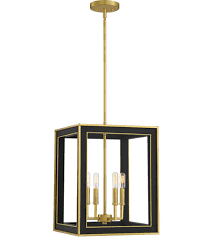 Comes with three varying stems so you can customize the length of your fixture and create. Quoizel Bur5214mbk Burwell 4 Light 14 Inch Matte Black Foyer Pendant Ceiling Light