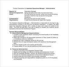 Global head of shared services. 11 Operation Manager Job Description Templates Free Sample Example Format Download Free Premium Templates