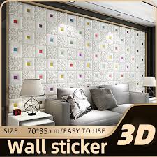 Background wallpaper design for living room wall. 3d Wallpaper Pe Foam Diy Wall Stickers Wall Decor Bedroom Living Room Modern Wall Background Tv Decor Wallpaper Shopee Malaysia
