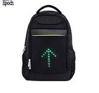 Wholesale Bicycle Sport Turn signal Light Reflective Backpack Smart Led  School Bag for Safe Night Cycling