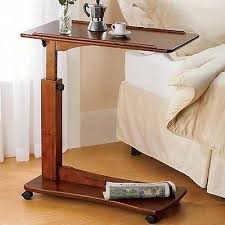 Bedroom Living Room Rolling Adjustable Bedside Hospital Table Bed Lap Tv Tray Bed Tray Diy Bedside Table Diy Bed Table
