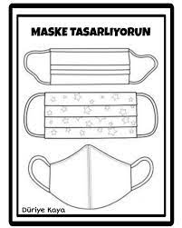 Maske Tasarliyorum Pandemi Maske Tasarlama Sayfalari Evde Egitim Egitim Faaliyetleri Okul