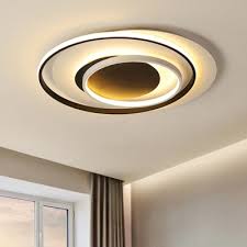 Acrylic 2 Ring Flush Light Fixture Modern Fashion Led Flush Mount In Warm White For Hallway Susuohome Com