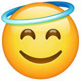 The smiley indicates the mood of a person who send messages. Smiling Face With Halo Emoji Meaning Copy Paste