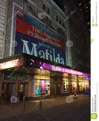 Matilda At Shubert Theatre New York City Ny Editorial Stock