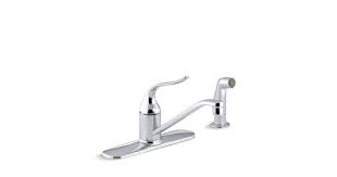 Kohler kitchen faucets parts emmolo within awesome kohler a112 18.1 kitchen faucet parts you should have. K P15172 F Coralais Single Handle Kitchen Faucet With Escutcheon Sidespray And 8 1 2 Swing Spout Kohler