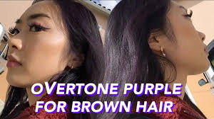 You cant put a color directly over black it wont show. Dying Dark Hair Purple No Bleach Youtube