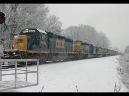 Insane Railfanning In The Snow In Upstate New York Day 1 Featuring The Csx C40 8 Funeral Train Train Upstate New York Train Video