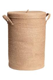 Pdp Panier A Linge Avec Couvercle Panier Jute Panier A Linge