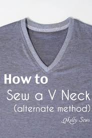 How To Sew A V Neck Alternate Method Melly Sews Sewing Patterns Free Sewing Hacks Sewing Techniques