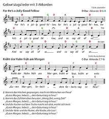 Transpose the chords one semitone down or up. Geburtstagslied Wikipedia