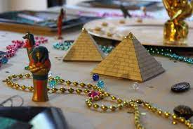 Especially when the decorations are as detailed as those. My Son Is Fascinated With All Things Egypt So When He Told Me That He Wanted An Egyptian Themed Egyptian Party Egyptian Party Decorations Egyptian Themed Party