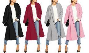 Chic et élégant, le manteau long se porte l'hiver. Manteau Long Pour Femme Tasha Groupon