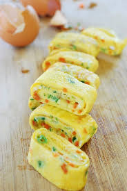 Gyeran Mari Rolled Omelette Recipe Korean Dishes Recipes Korean Food
