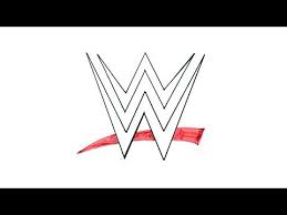 How To Draw The Wwe Logo Wwe Logo Drawings Drawing Tutorial