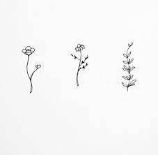 Let It Happen Small Flower Drawings Flower Sketches Flower Drawing