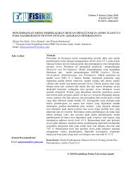 Silahkan simak materi lengkap dari hukum newton 1,2,3 berikut ini ✅ karena sudah ada pengertian ✅ rumus, contoh soal. Pdf Pengembangan Media Pembelajaran Dengan Menggunakan Adobe Flash Cs 6 Pada Materi Hukum Newton Tentang Gerak Dan Penerapannya