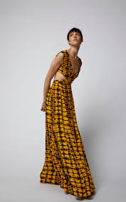 Black And Yellow Tie Dye Dress Click Product To Zoom Maxi Jersey Dress Proenza Schouler Dress Maxi Dress