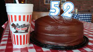 The box it arrived in was cute and in true portillo's style! Portillo S Restaurant Celebrates 52 Years Of Tradition With Free Cake