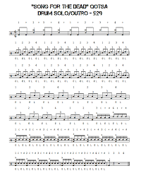 Drum sheet music is a great way to understand your favorite songs and beats and help you remember them later. Free Drum Lesson Song For The Dead Outro Drum Solo Dave Grohl Drumstheword Online Video Drum Lessons