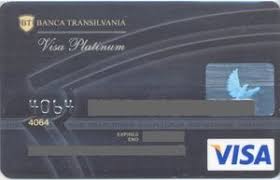 Rapiditate si confort la cumparaturi, datorita tehnologiei contactless incorporata. Bank Card Visa Platinum Banca Transilvania Romania Col Ro Vi 0038 01