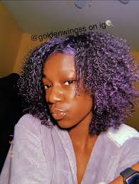 Purple Hair Paint Wax On My Hair Coloredhair Purplehair Purplehairpaintwax Curlyhair Blackgirlmagic Hair Painting Natural Hair Styles Curly Hair Styles