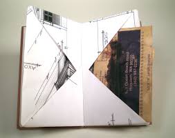 Heidi Kyle One Long Sheet Folded Into A Self Bound Book With Pockets And Pages Boek Maken Boekbinden Art Journals