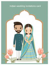Wedding Invitations Card Indian Wedding Invitation Cards Caricature Wedding Invitations Cartoon Wedding Invitations