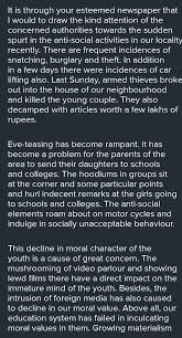Letters are subject to editing for clarity, length, accuracy and style. Write A Letter To The Editor Of A Newspaper About The Ever Rising Crime Due To Assembling Of Unsocial Brainly In