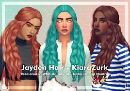 Kiarazurk Jayden Hair Recolor Sims 4 Sims Sims Hair