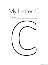 We have quite a few sets of alphabet printables around here, but none of them are a set of lettered alphabet coloring pages. Letter C Coloring Pages Alphabet Educational Letter C Of 13 Printable 2020 032 Coloring4free Coloring4free Com