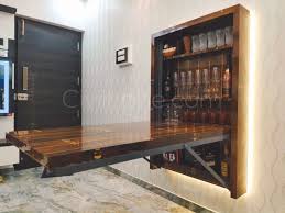 Wall Mounted Folding Dinning Table With Bar Unit Dining Table In Living Room Wall Mounted Table Wall Mounted Dining Table