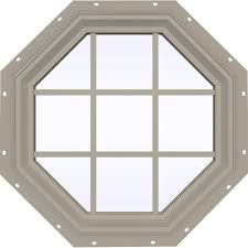 Place the opposite end of the curtain in the four o'clock position. Jeld Wen 35 5 In X 35 5 In V 2500 Series Desert Sand Vinyl Fixed Octagon Geometric Window With Colonial Grids Grilles Jw1417 00039 The Home Depot