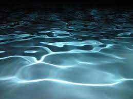 Robot Cosmonaut Photo Night Swimming Water Reflections Installation Art