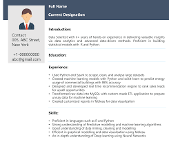 Building A Data Scientist Resume Jobs Salary Skills Edureka