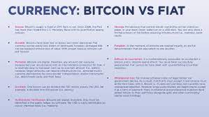 Unless kept in check, by for example the gold standard, they can be mass produced to cause hyperinflation. Currency Bitcoin Vs Fiat