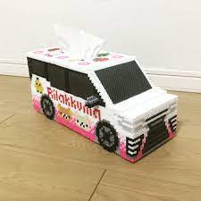 perler beads パーラービーズ toyota の voxy をベースにし リラックマのティッシュ ボックスを作りました パーラービーズ perlerbeads アイロンビーズ pixelart 3dperler 3dperlerbeads 3d パーラービーズ アイロンビーズ ビーズ