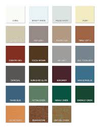 color palette for steel building materials from pws