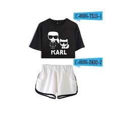 Luckyfriday 2019 Two Piece Summer Cotton Karl Lagerfeld