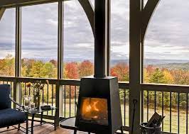 The most common wood stove screen material is wood. Preway Cone Stove On Screened In Deck Porch Hearth Com Forums Home