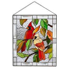 A wide variety of outdoor stained glass panel options are available to you, such as project solution capability, function, and warranty. Daciye Stained Glass Birds Panel Window Hanger Suncatcher For Garden Outdoor 1 Walmart Com Walmart Com