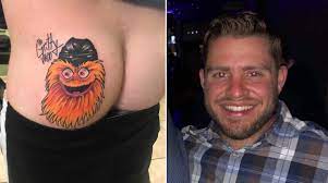 This Philadelphia Flyers Fan Got a Massive Tattoo of Gritty the Mascot on  His Butt