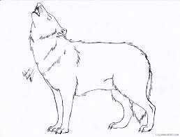 Free wolf coloring pages to print. Howling Wolf Coloring Pages Black Wolf Howling Free Printable Coloring4free Coloring4free Com