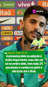 "UM DOS MAIORES DO MUNDO" 👏🇧🇷 O Beraldo falou sobre o peso de ter o Vini  Jr. no elenco, mas também lembrou que a responsabilidade está em todos os  26 jogadores, que pretendem lutar até o final pela ...