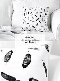 Diy Feder Kissen Do It Yourself Idee Mit Textilfarbe Upcycling Kissenbezug Gestalten Bedruck Kissen Selbst Gestalten Kissen Bedrucken Textilien Bedrucken