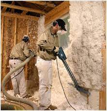 Team Installing Jm Spider Blown In Fiberglass Wall Insulation Commercial Insulation Home Insulation Insulation