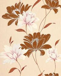 Browse our range of designer flower print wallpapers. Vinyl Wallpaper Wall Floral Edem 168 31 Flowers Textured Wallpaper Wall Nut Brown Cream White Rose 5 33 Sqm 57 Sq Ft Buy Online In Belize At Belize Desertcart Com Productid 45267344