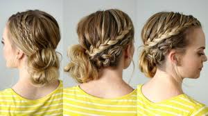 Low center bun dutch braids. Double Braided Side Bun Missy Sue Youtube