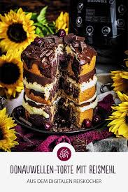 Donauwellen Torte Mit Reismehl Aus Dem Digitalen Reiskocher Guten Reishunger Donauwelle Reismehl Torten